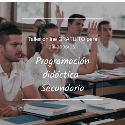 Taller: Introducción a la programación didáctica en Educación secundaria. Diciembre 2024